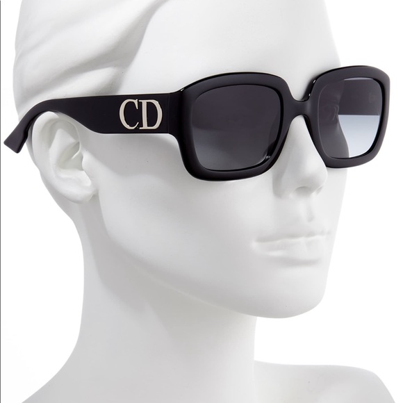 Dior NWT 54mm black sunglasses - Picture 4 of 10
